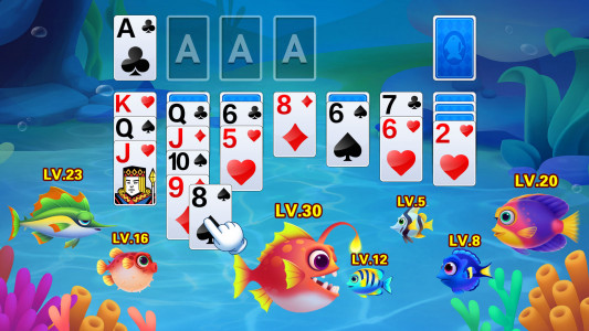 اسکرین شات بازی Solitaire Fish 3