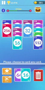اسکرین شات بازی 2048 Merge Cards 2