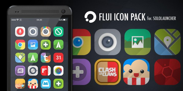 اسکرین شات برنامه FLUI Free Icon Pack 1