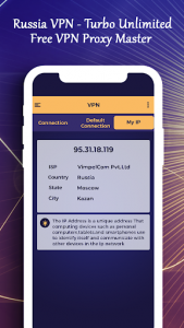 اسکرین شات برنامه Russia VPN - Turbo Unlimited Free VPN Proxy Master 4