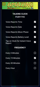 اسکرین شات 7 برنامه Amazing Talking Clock
