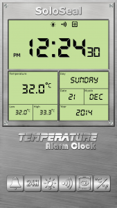 اسکرین شات 2 برنامه Temperature Alarm Clock