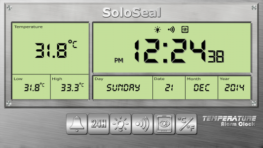 اسکرین شات 3 برنامه Temperature Alarm Clock