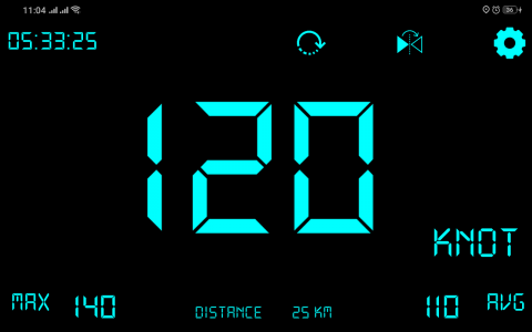 اسکرین شات برنامه Digital GPS Speedometer 1