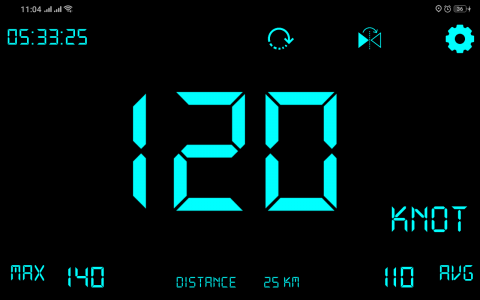 اسکرین شات 1 برنامه Digital GPS Speedometer