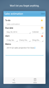 اسکرین شات 2 برنامه SomTodo - Task/To-do widget