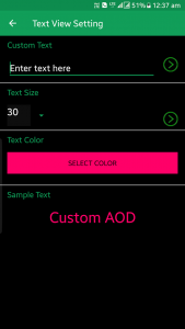 اسکرین شات برنامه Custom AOD (Add images on Always On Display) 4