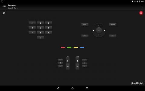 اسکرین شات برنامه Remote for Sony TV 1
