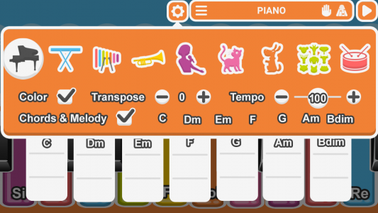 اسکرین شات برنامه Kids Piano 3