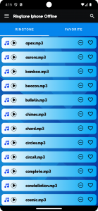 اسکرین شات برنامه Ringtone for iphone: Android™ 4