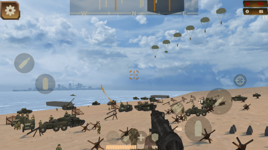 اسکرین شات 2 بازی Beach Defense: WW2 D-Day