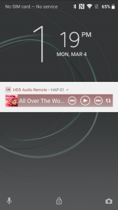 اسکرین شات برنامه HDD Audio Remote 2