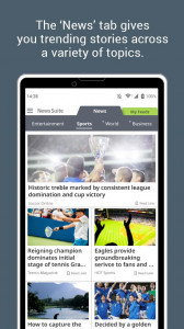 اسکرین شات برنامه News Suite by Sony 2