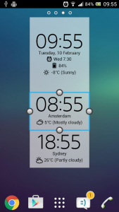 اسکرین شات برنامه Digital Clock & Weather Widget 4