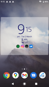 اسکرین شات برنامه Digital Clock & Weather Widget 2