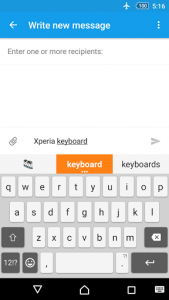 اسکرین شات برنامه Xperia Keyboard 1
