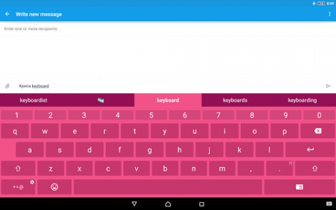 اسکرین شات برنامه Xperia Keyboard 5