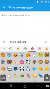 اسکرین شات برنامه Xperia Keyboard 2