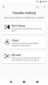 اسکرین شات برنامه (Old version) Xperia Transfer Mobile 2
