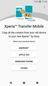 اسکرین شات برنامه (Old version) Xperia Transfer Mobile 1
