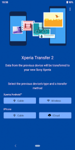 اسکرین شات برنامه Xperia Transfer 2 1