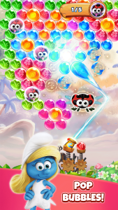 اسکرین شات 1 بازی Smurfs Bubble Shooter Story