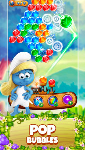 اسکرین شات 1 بازی Smurfs Bubble Shooter Story