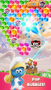 اسکرین شات بازی Smurfs Bubble Shooter Story 1