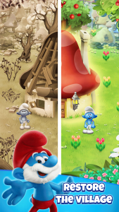 اسکرین شات بازی Smurfs Bubble Shooter Story 3