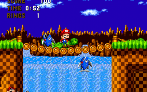 اسکرین شات بازی ماریو در سونیک سگا 5