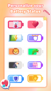 اسکرین شات برنامه Cute Emoji Battery Widget 2