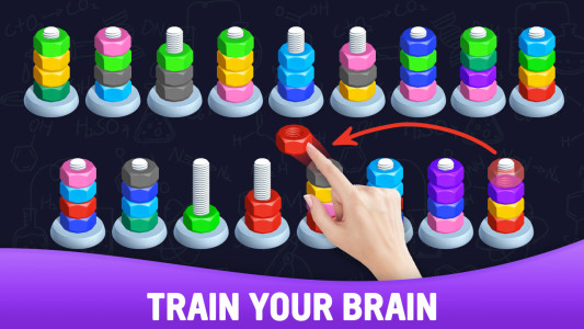 اسکرین شات 2 بازی Sort puzzle - Nuts and Bolts