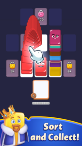 اسکرین شات 2 بازی Shuffle Kings-card sort color