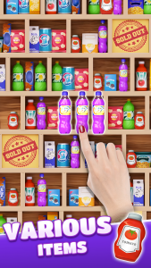 اسکرین شات 3 بازی Goods 3D Sorting: Match Games