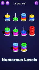 اسکرین شات بازی Color Hoop Sort - Color Sort 3