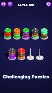 اسکرین شات بازی Color Hoop Sort - Color Sort 6