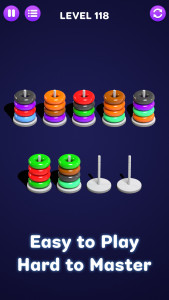 اسکرین شات بازی Color Hoop Sort - Color Sort 8