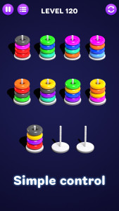 اسکرین شات بازی Color Hoop Sort - Color Sort 5