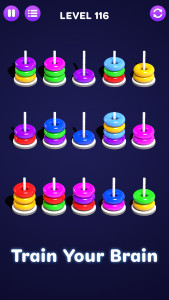 اسکرین شات بازی Color Hoop Sort - Color Sort 4