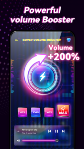 اسکرین شات 3 برنامه Volume Booster - Sound Booster