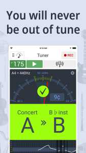 اسکرین شات 1 برنامه Tuner & Metronome