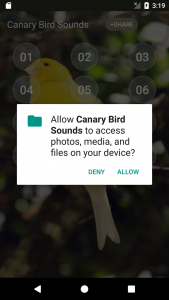 اسکرین شات برنامه Canary Bird sounds 4