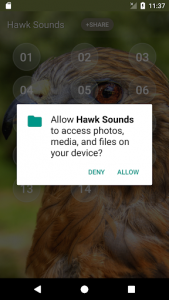 اسکرین شات برنامه Hawk (Animal) Sounds 4