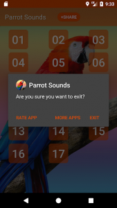 اسکرین شات برنامه Parrot Sounds & Ringtones 3