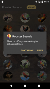 اسکرین شات برنامه Rooster Sound and Ringtones 5