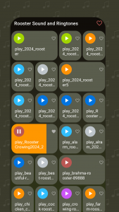 اسکرین شات 3 برنامه Rooster Sound: Ringtone, Alarm