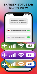 اسکرین شات برنامه Transparent iOS X - Status Bar 2