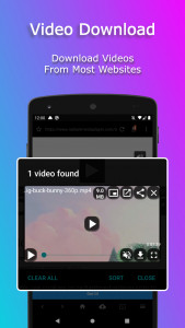 اسکرین شات برنامه DownHub: Video Downloader 1