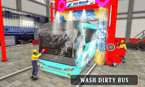 اسکرین شات بازی City Bus Wash Simulator: Gas Station Car Wash Game 3