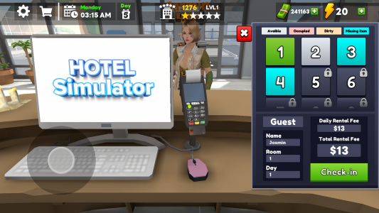 اسکرین شات 1 بازی Hotel Manager Simulator 3D